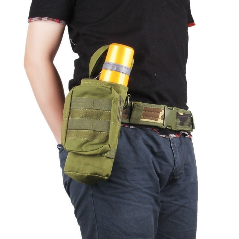 Tactical MOLLE Water Bottle Pouch – Outdoor Waist Bag