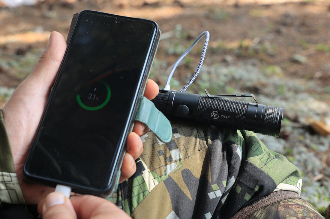KILLZ TORCH Z Flashlight & Charging Power Station Combo