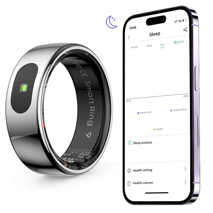 Smart Ring R08 – Health & Sleep Tracker 5ATM Waterproof