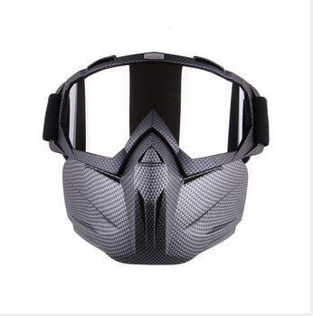 Ski Snowboard Goggles with Face Mask – Windproof Winter Glasses