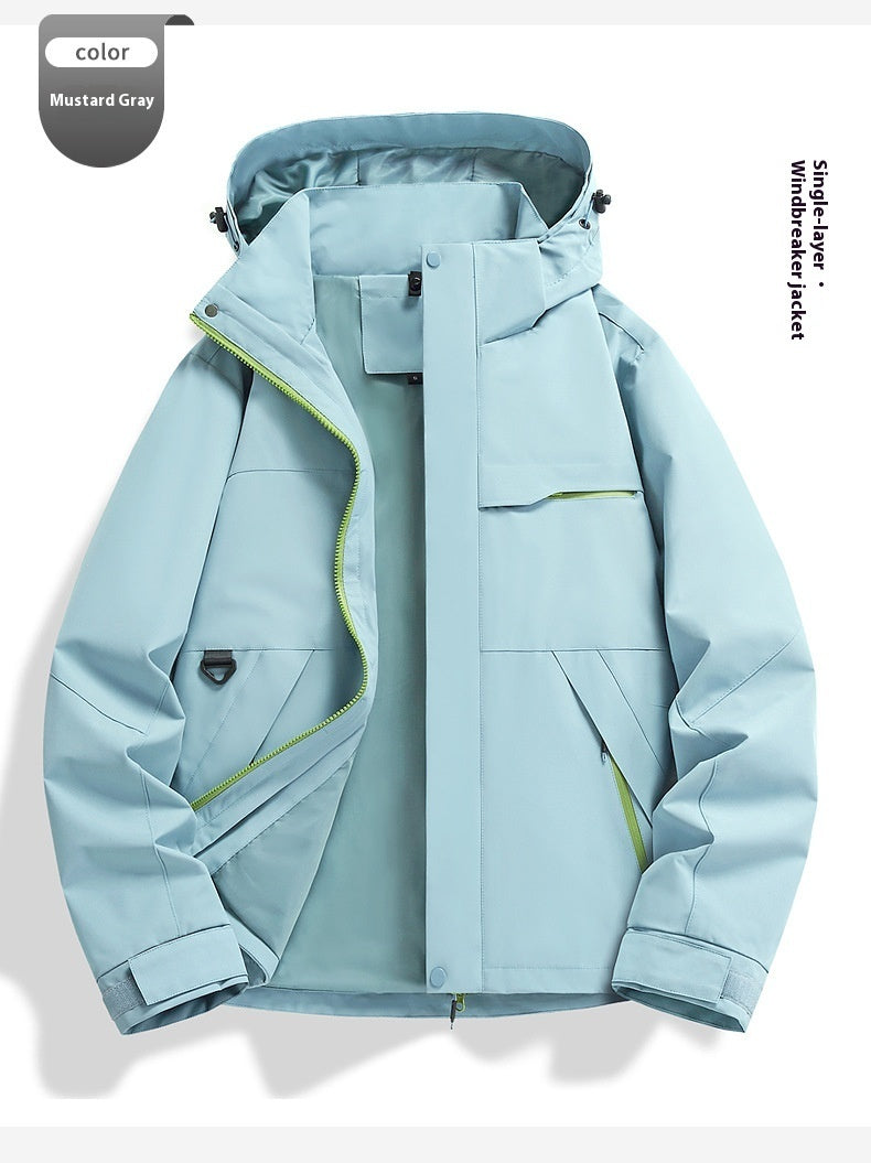Windproof Waterproof Shell Jacket – Cycling & Outdoor Sports
