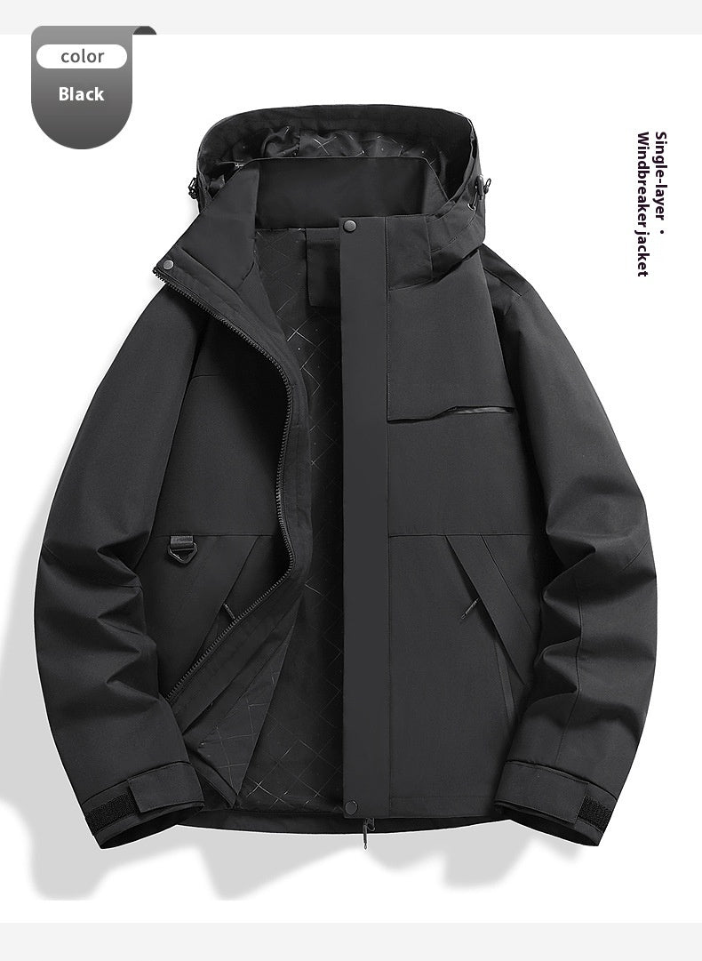 Windproof Waterproof Shell Jacket – Cycling & Outdoor Sports