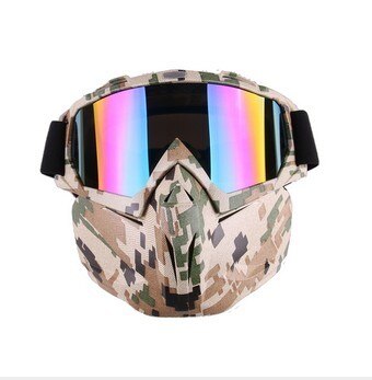 Ski Snowboard Goggles with Face Mask – Windproof Winter Glasses