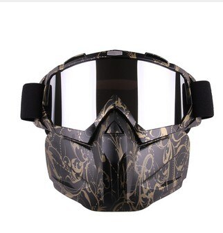 Ski Snowboard Goggles with Face Mask – Windproof Winter Glasses
