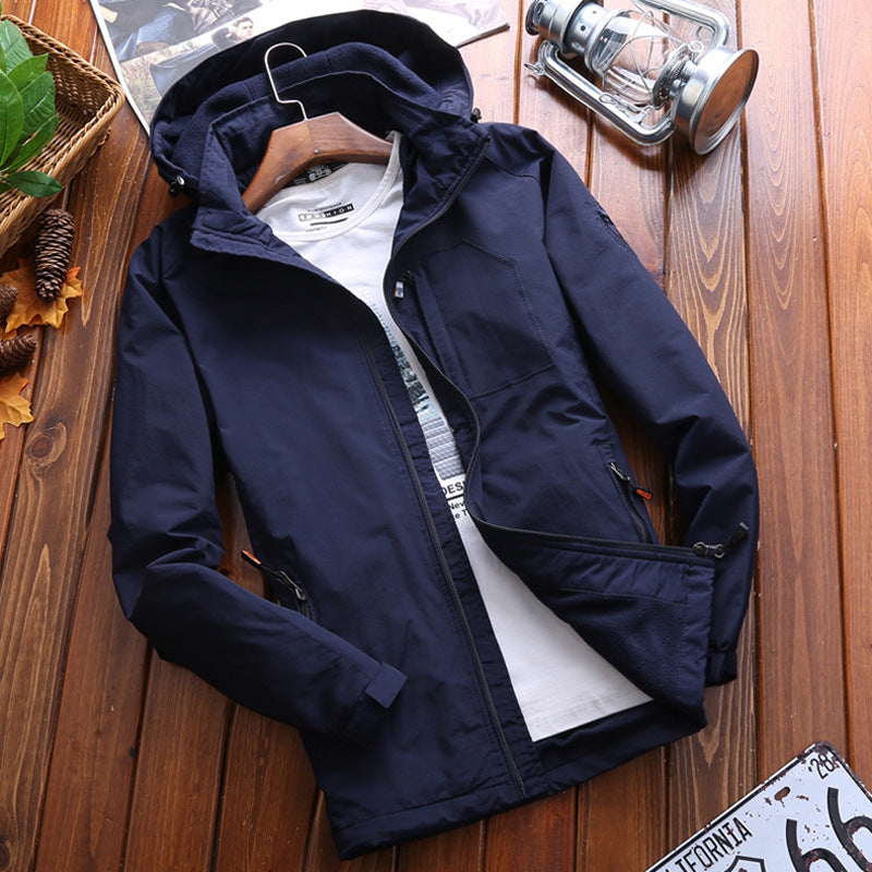 NIANJEEP Men’s Autumn/Winter Outdoor Jacket – Velvet Mountaineering Coat