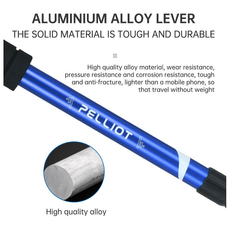 Telescopic Aluminum Climbing Stick – Portable Walking Trekking Pole