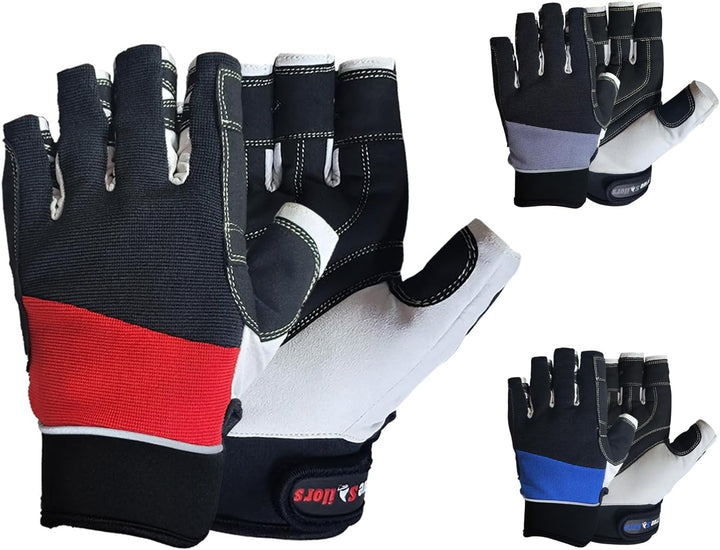 True Sailors Sailing Gloves – Short Finger Kayaking & Yachting Gloves