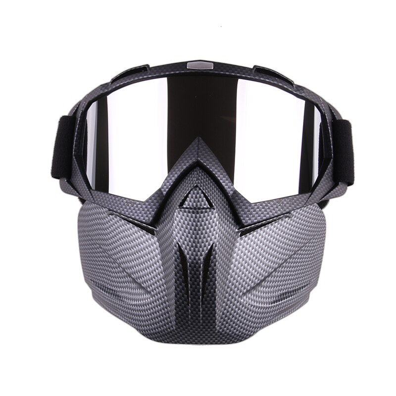 Ski Snowboard Goggles with Face Mask – Windproof Winter Glasses