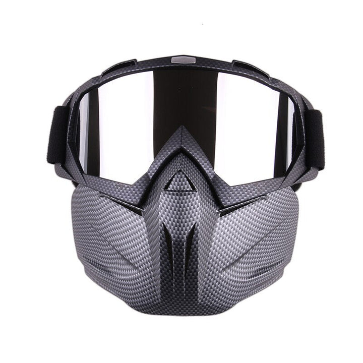 Ski Snowboard Goggles with Face Mask – Windproof Winter Glasses