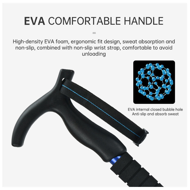Telescopic Aluminum Climbing Stick – Portable Walking Trekking Pole