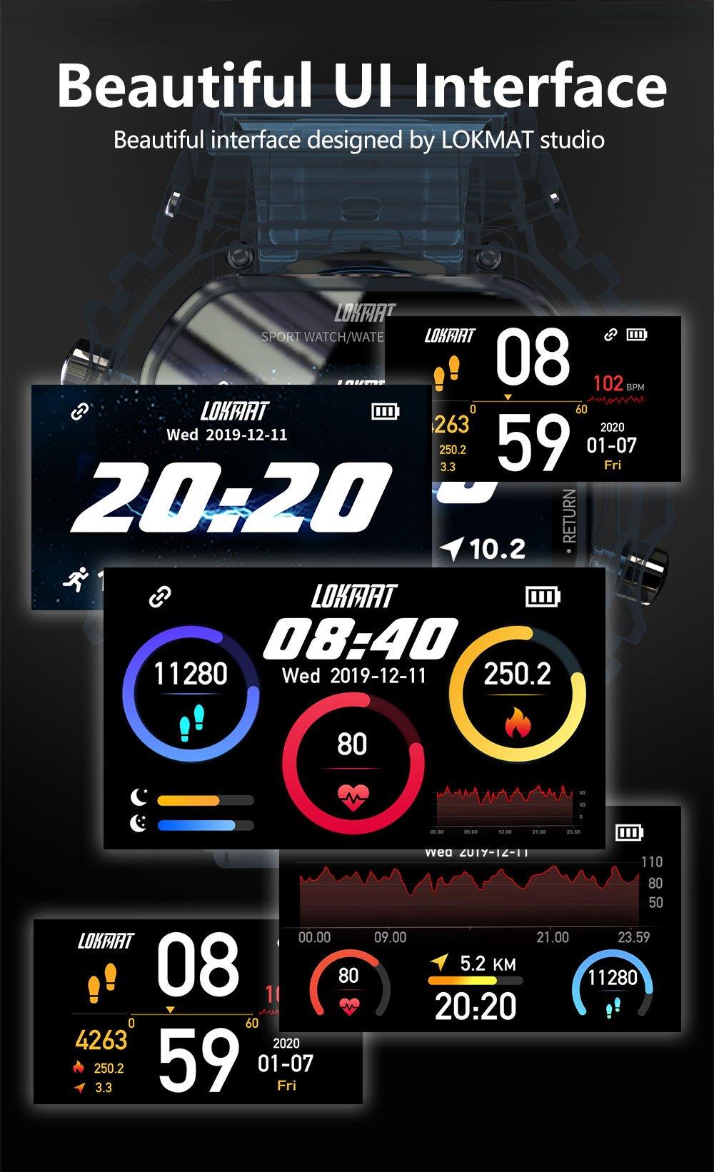 Ocean Army Smart Watch – Fitness & Health Tracker