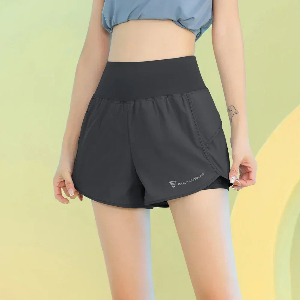 PHIGEER Women’s Yoga Shorts – Lightweight Workout Shorts with Pocket