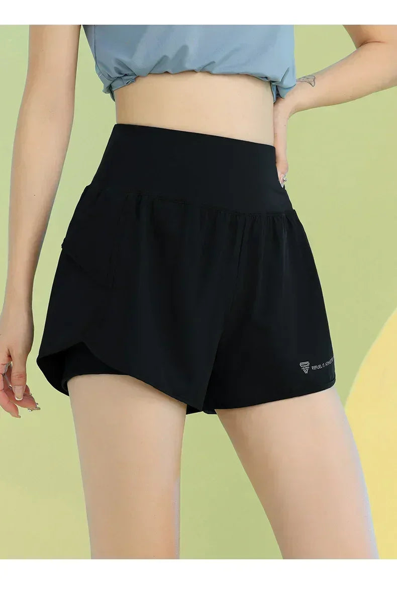 PHIGEER Women’s Yoga Shorts – Lightweight Workout Shorts with Pocket