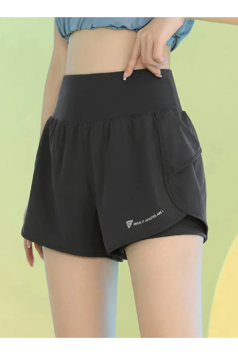 PHIGEER Women’s Yoga Shorts – Lightweight Workout Shorts with Pocket