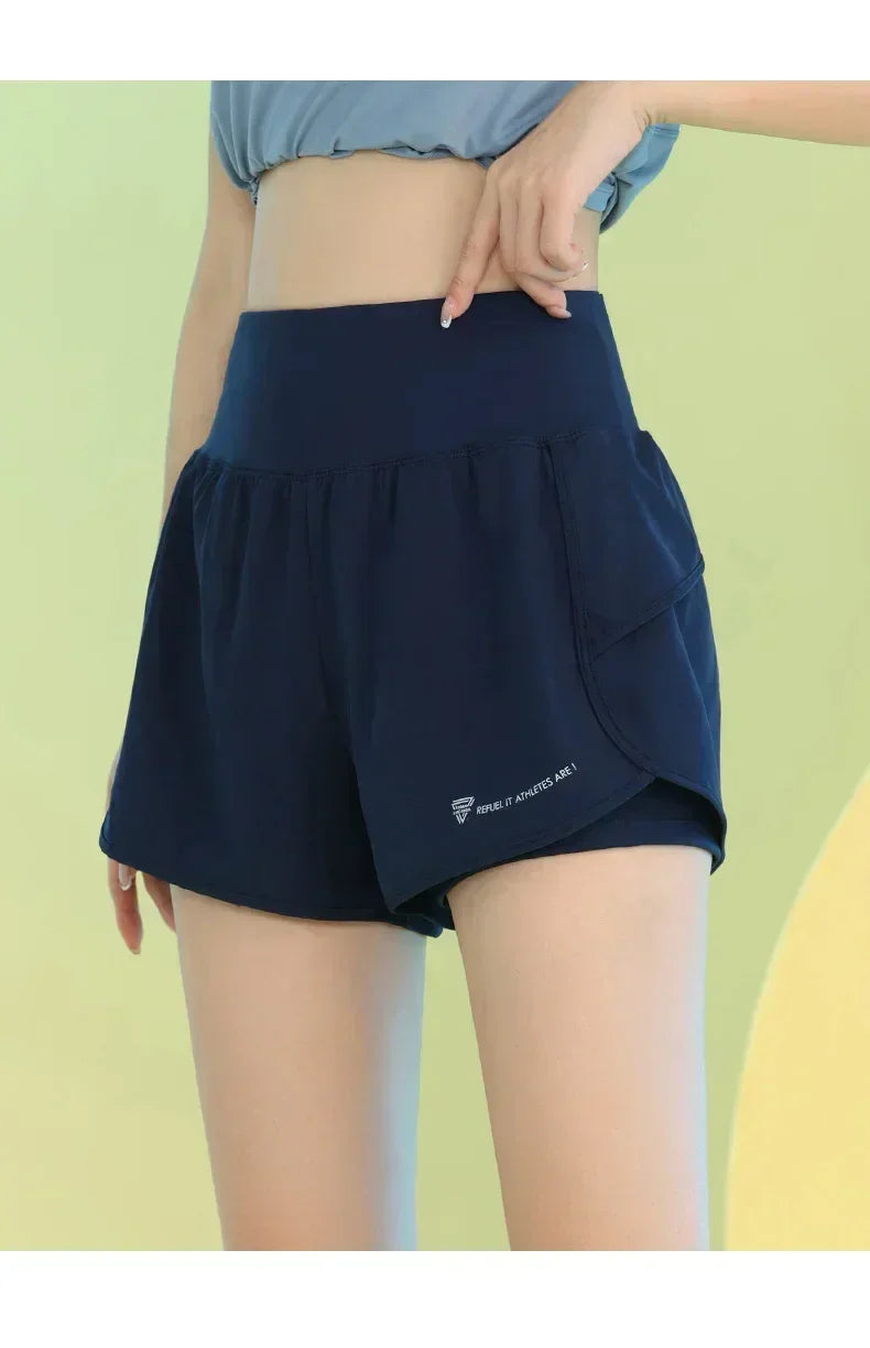 PHIGEER Women’s Yoga Shorts – Lightweight Workout Shorts with Pocket