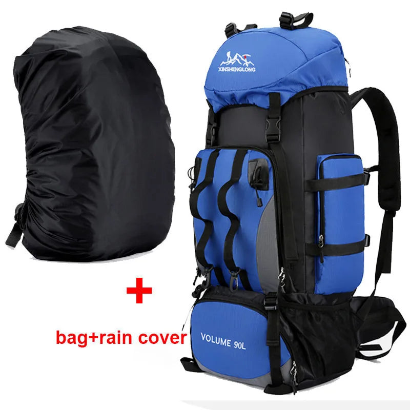 90L Waterproof Hiking Backpack – Large Capacity Trekking Rucksack