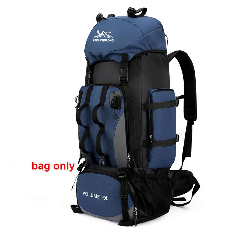 90L Waterproof Hiking Backpack – Large Capacity Trekking Rucksack