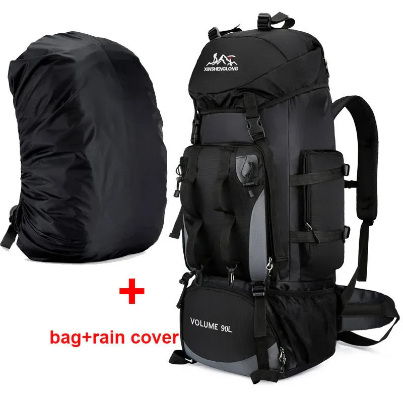 90L Waterproof Hiking Backpack – Large Capacity Trekking Rucksack
