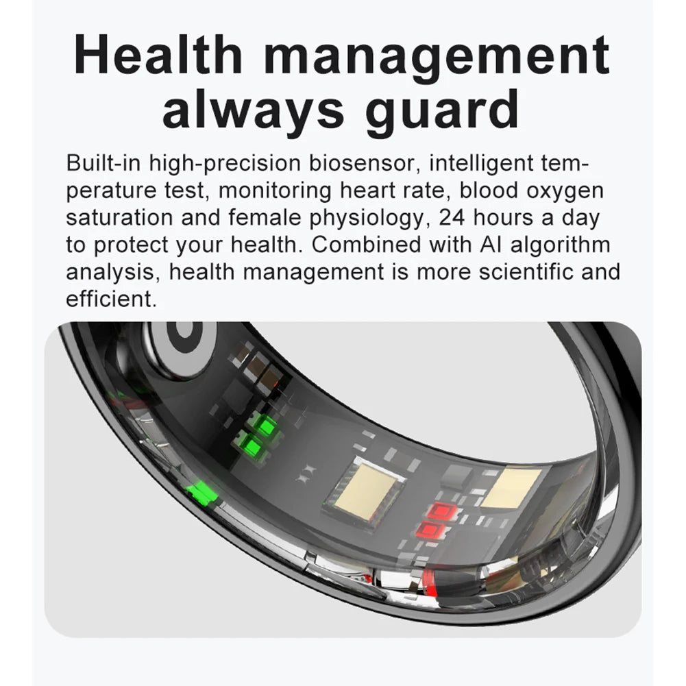Smart Ring R08 – Health & Sleep Tracker 5ATM Waterproof