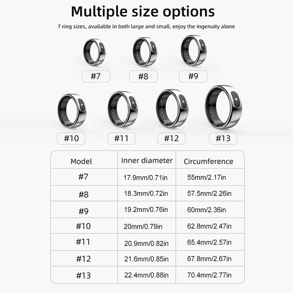 Smart Ring R08 – Health & Sleep Tracker 5ATM Waterproof