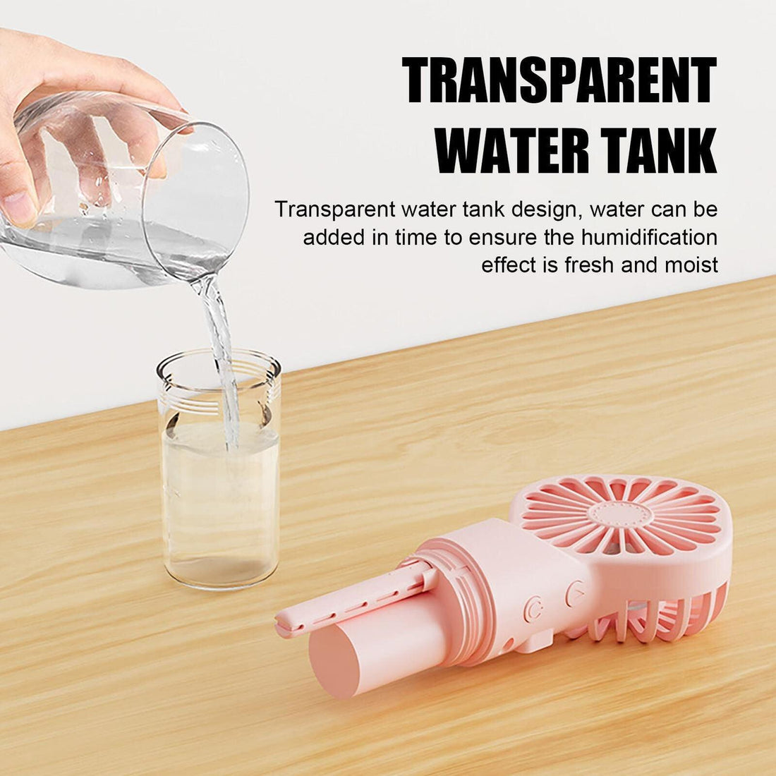 Portable Rechargeable Handheld Misting Fan – USB Mini Cooling Fan