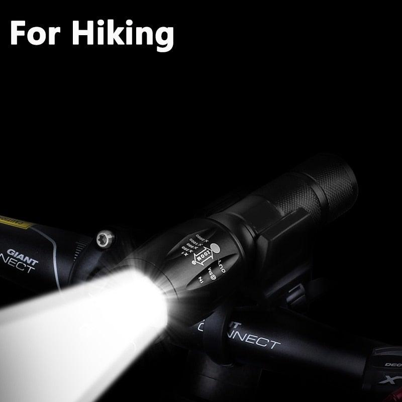 Waterproof Z45 LED Flashlight – Rechargeable Zoomable Torch