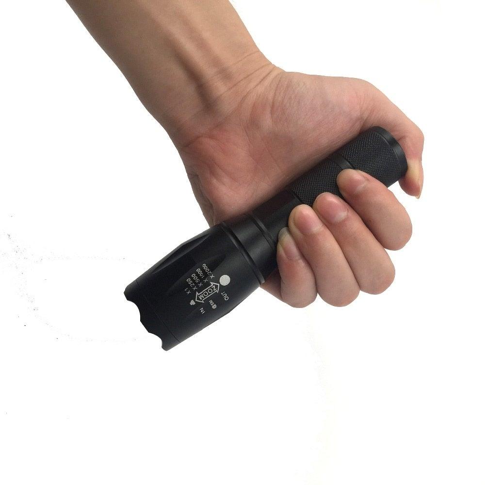 Waterproof Z45 LED Flashlight – Rechargeable Zoomable Torch