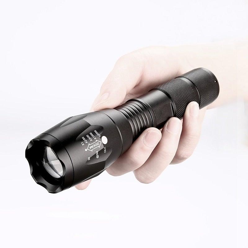 Waterproof Z45 LED Flashlight – Rechargeable Zoomable Torch