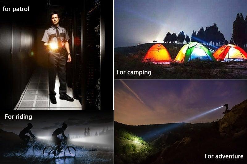 Waterproof Z45 LED Flashlight – Rechargeable Zoomable Torch