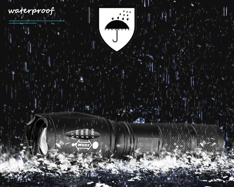 Waterproof Z45 LED Flashlight – Rechargeable Zoomable Torch